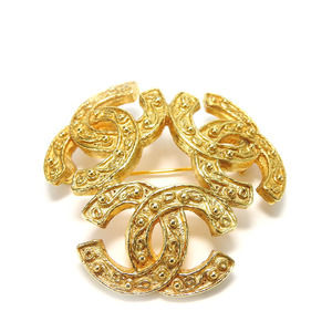 Chanel Chanel Metal Brooch Gold Metal Brooch